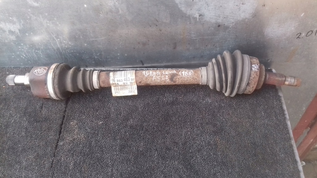 фото №1, Приводной вал левая 1.6ehdi peugeot 508 9686348380