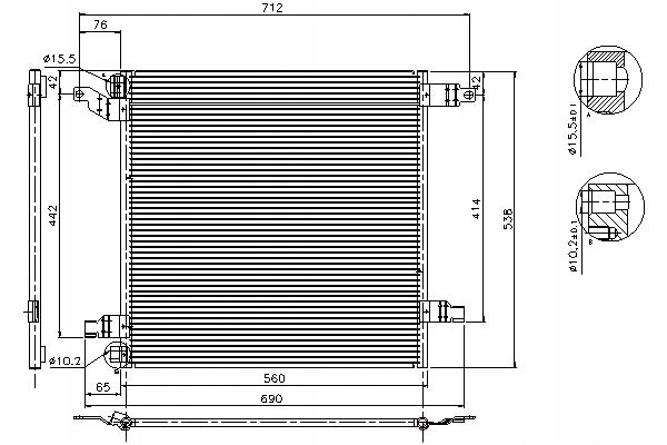 фото №11, Радіатор кондиціонера nissens 94568 1638300170