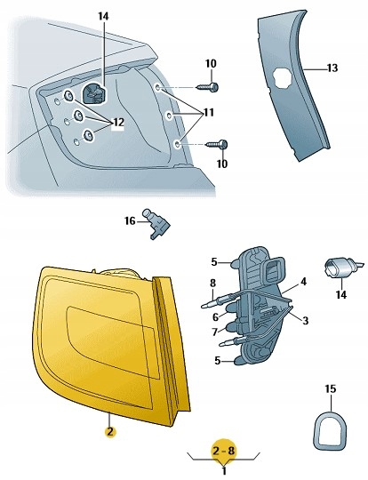фото №3, Лампа задняя правая skoda rapid sportback оригинал