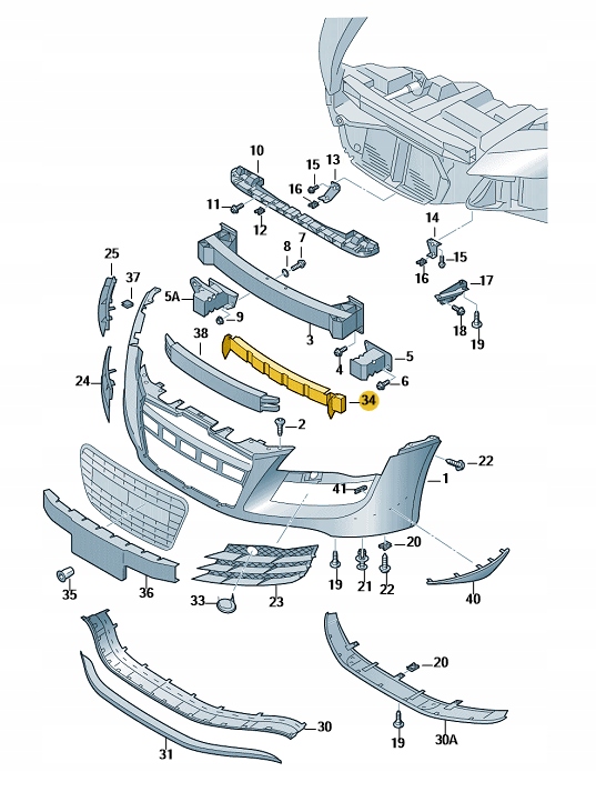 фото №3, Абсорбер бампера піна перед audi r8 aso