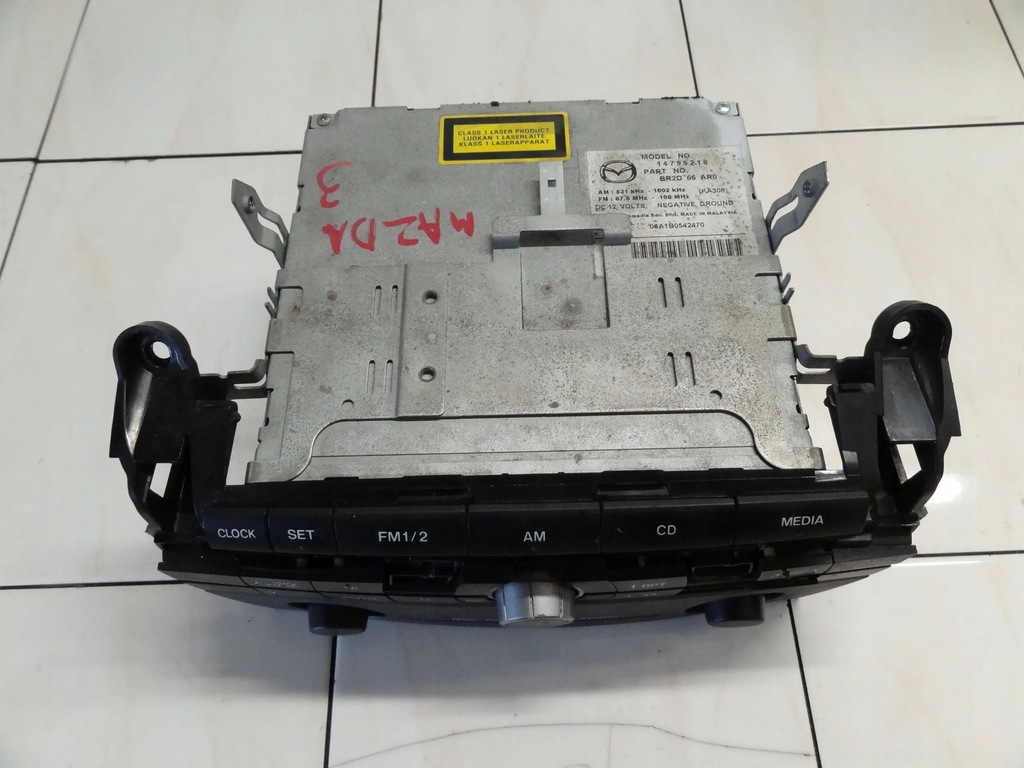 фото №2, Mazda 3 bk 2006 hb радио cd радиопроигрыватель заводской br2d66ar0