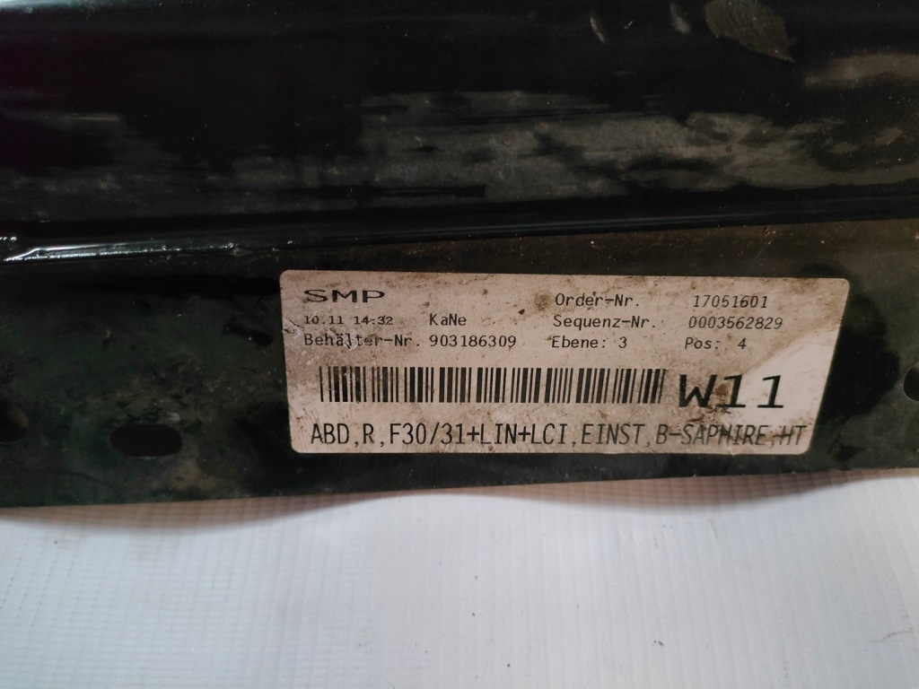 фото №9, Bmw f31 lift молдинг поріг права black sapphire