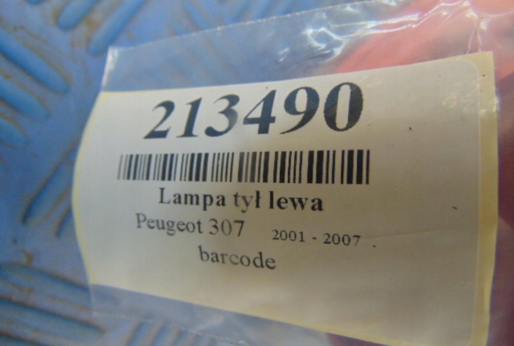 фото №7, Peugeot 307 kombi лампа левый задняя