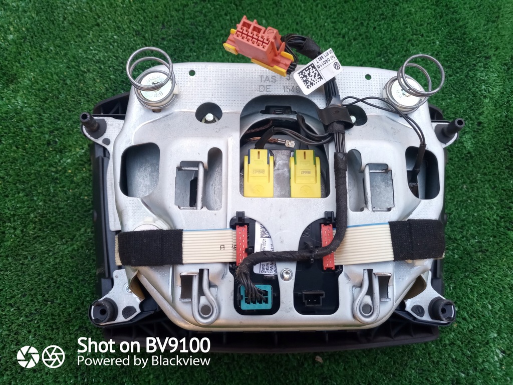 фото №4, Подушка безпеки подушка водія коричнева czarna vw touareg