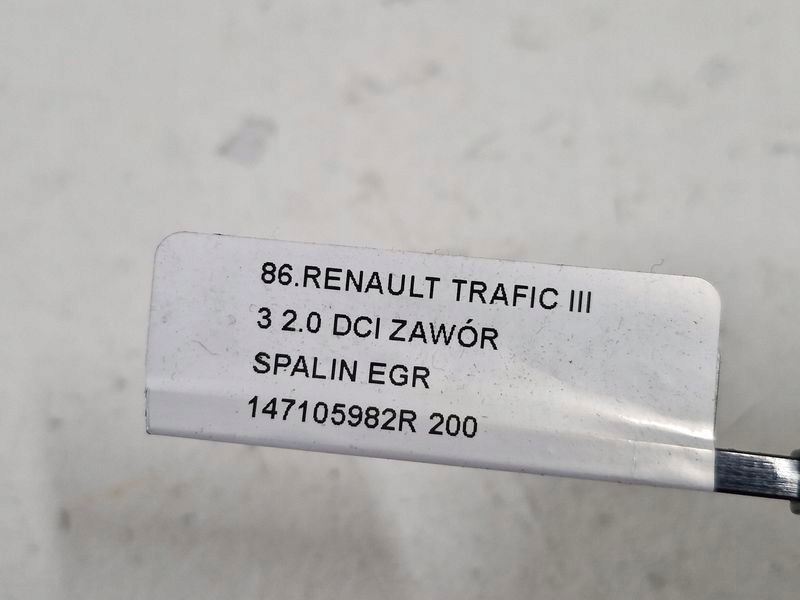 Renault trafic iii 3 2.0 dci клапан вихлопних газів egr 147105982r Зі Шроту
