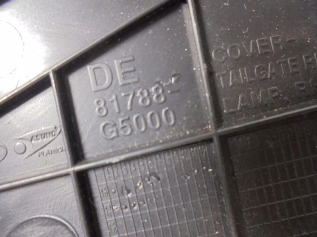 фото №5, Защита заглушка крышки багажника лампы задняя 81788-g5000 kia niro i 1,6 17r.