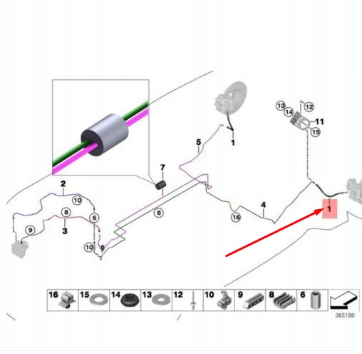 Шланг тормозной задний bmw i8 i12 купе 34326858632 6858632 оригинальный с Разборки