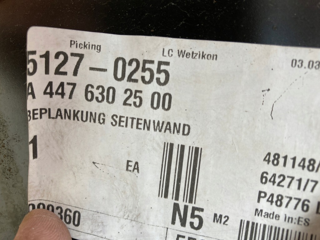 фото №10, Mercedes vito 447 крыло задний левый обшивка orygi.