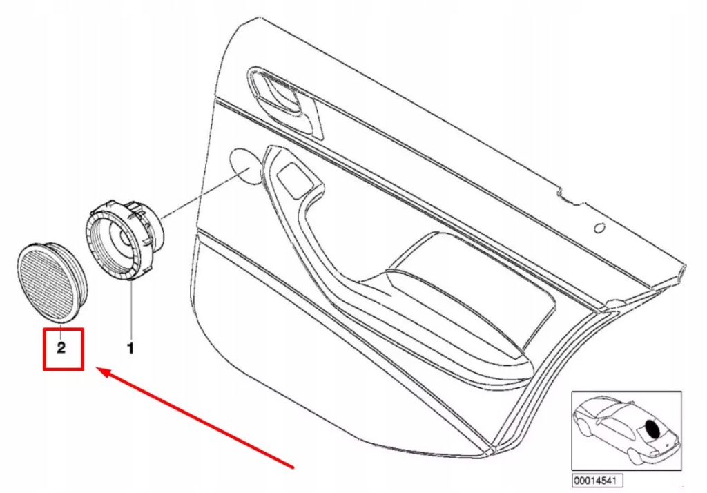 Bmw 3 e46 накладка динаміка двері задніх 65138374761 8374761 oem Зі Шроту