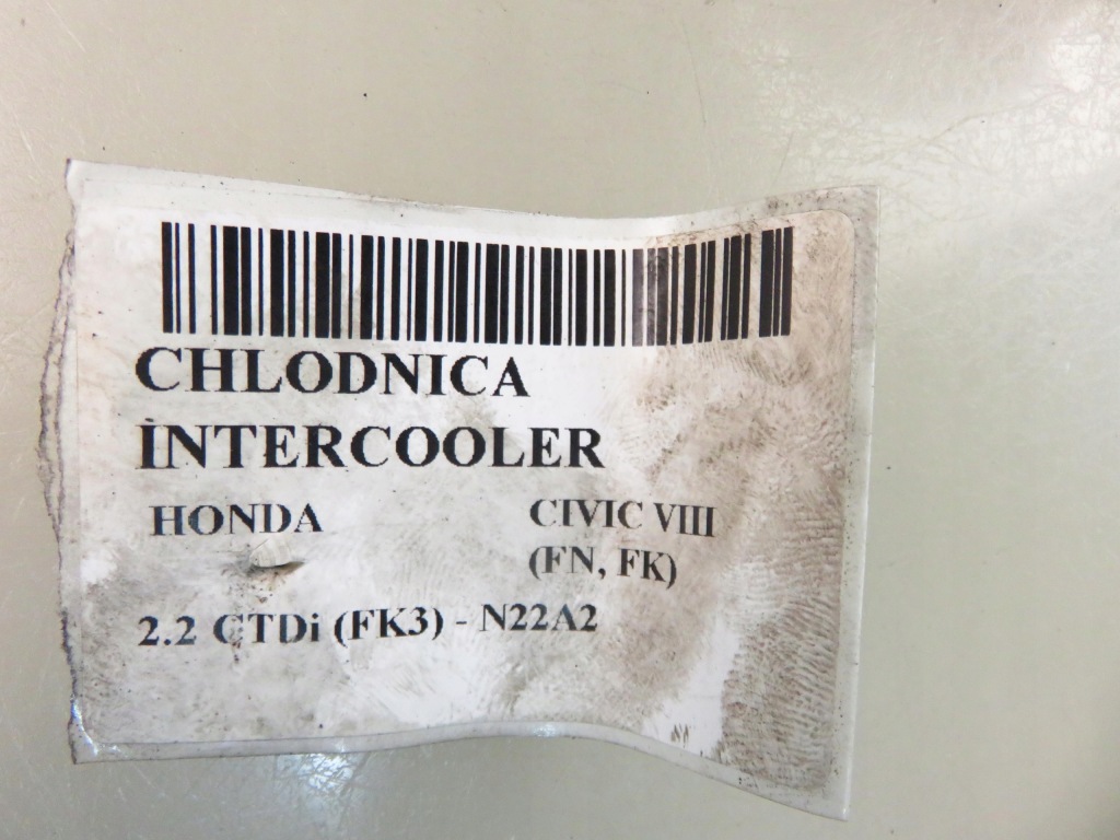Интеркулер honda civic viii fn, fk 2.2 ctdi fk3 - n22a2 315102021 Киев