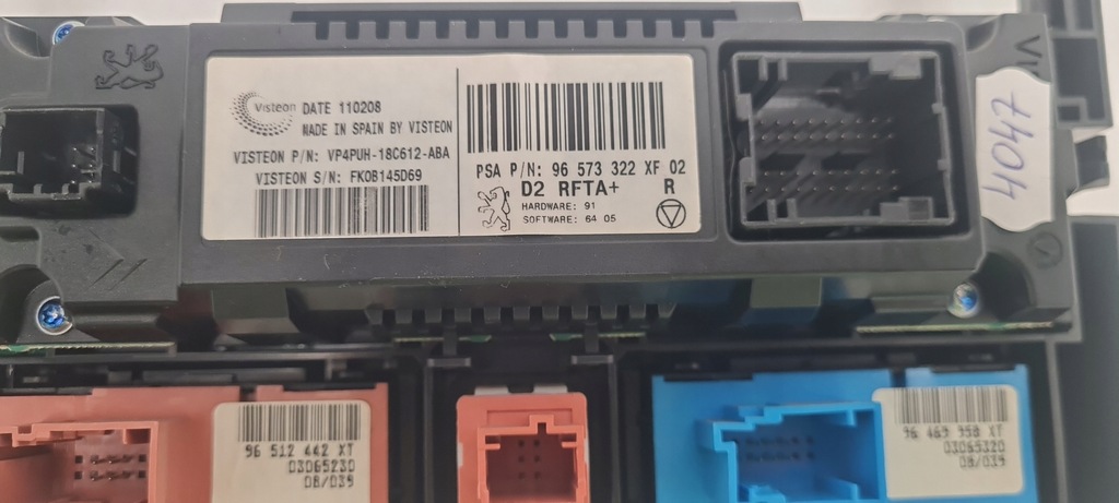 фото №9, Peugeot 407 панель управление кондиционера 96573322xf02