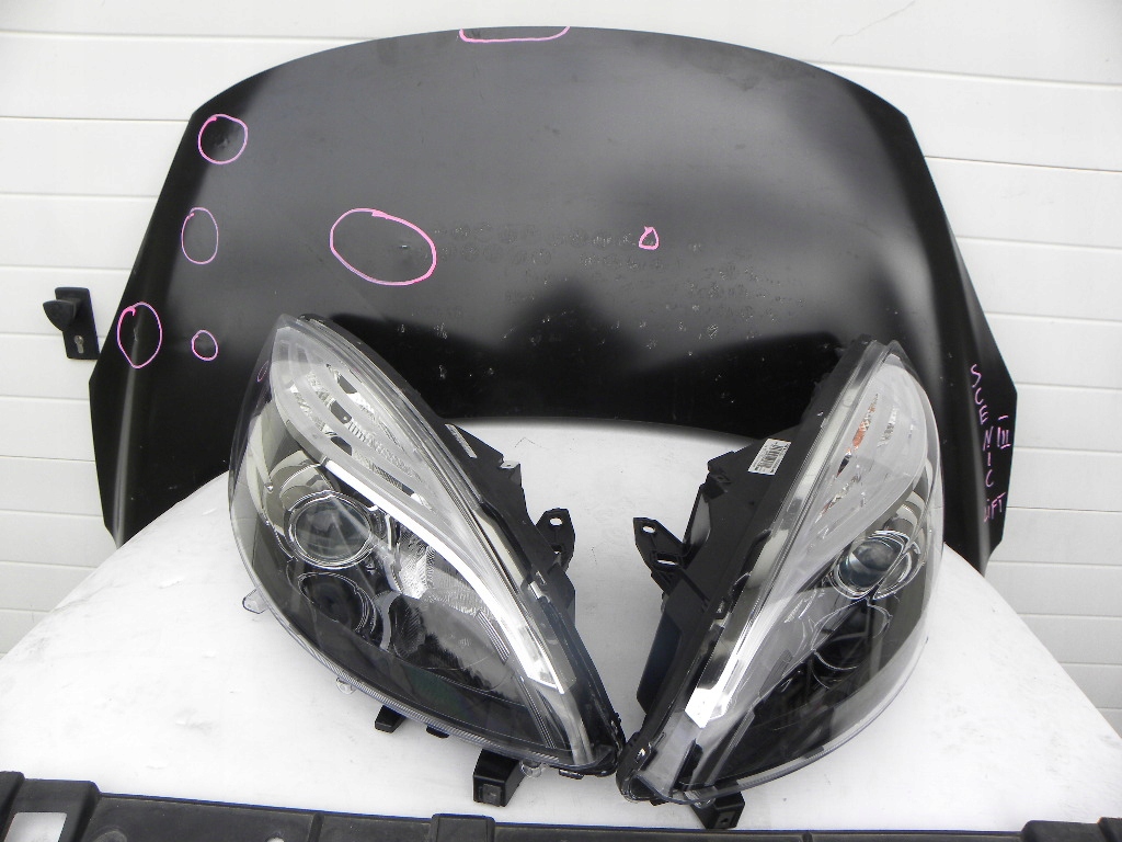 фото №3, Renault scenic iii lift 2013 rok капот лампи