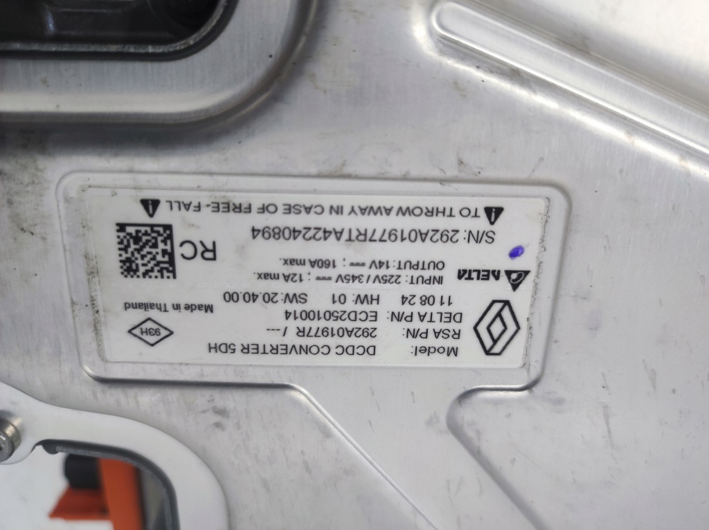 фото №8, Конвертер инвертор модуль renault clio v 5 lift 1.6 e-tech