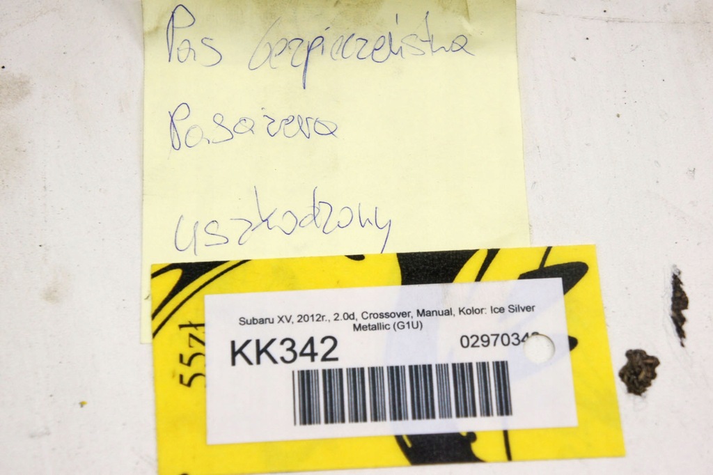 фото №8, Kk342 subaru xv i ^ pas безопасности правый перед