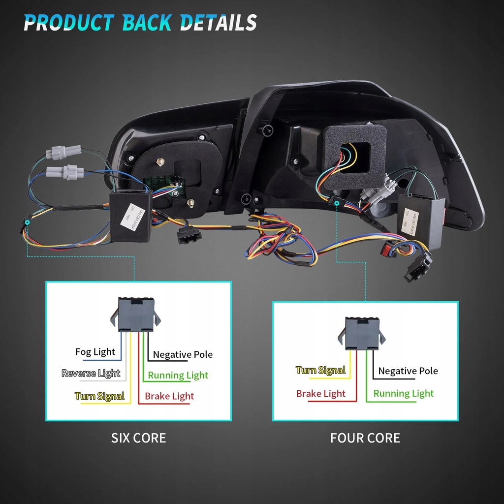 фото №11, Лампы задняя kpl vland full led neon oled тюнинг vw golf vi 6 5k0 2008-2013