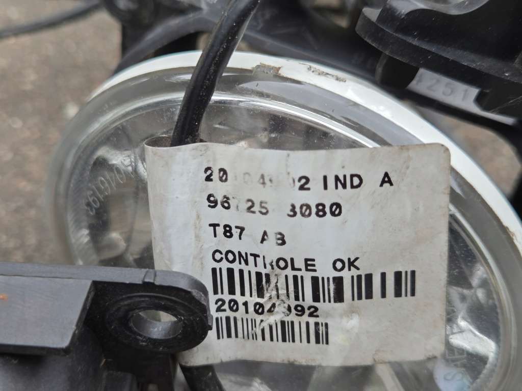 фото №11, Peugeot 5008 i комплект противотуманных фар жгут корзины 9685425180 9672543080