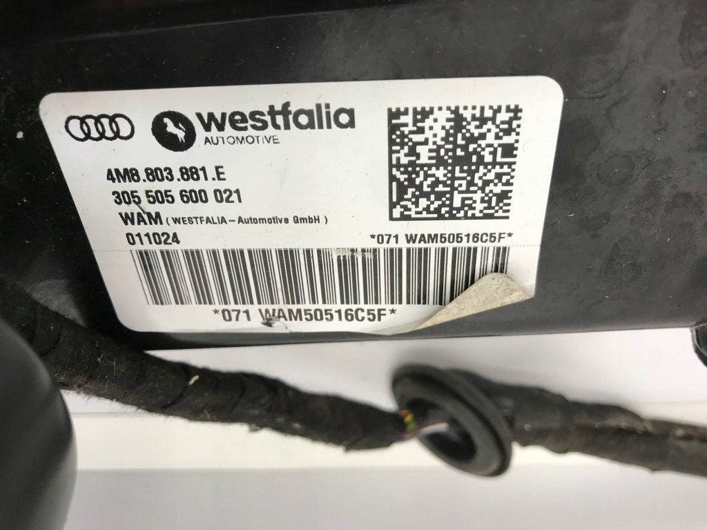 фото №12, Hak буксирувальний audi q8 джгут 4m8803881e