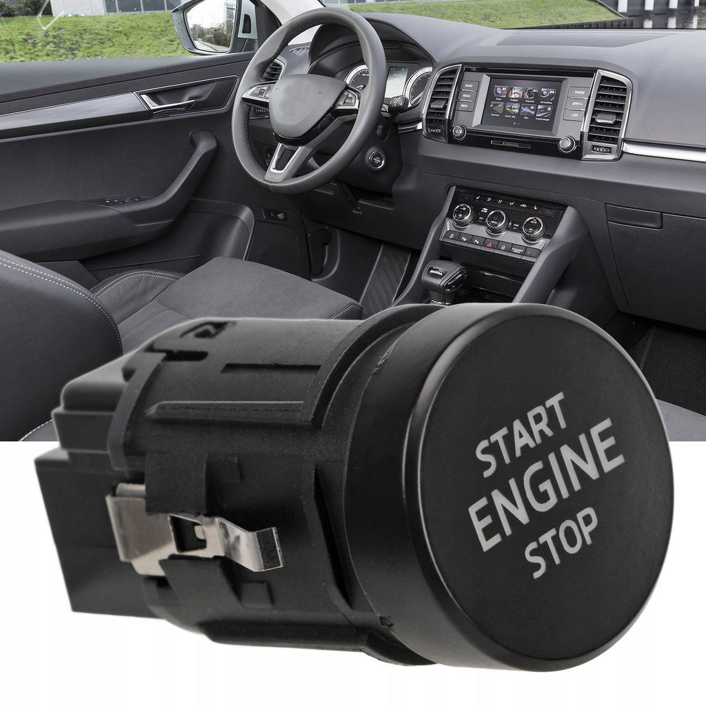фото №8, Кнопка запуска двигателя стоп skoda karoq