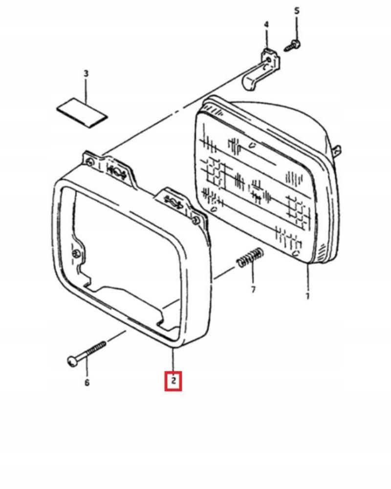 фото №3, Рамка захист лампи перед suzuki alto оригінал zaso