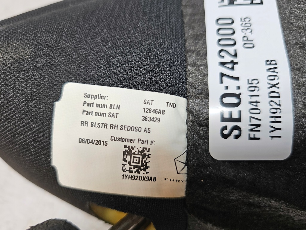 фото №15, Chrysler 200 15- подпорка сиденья левая правая 1yh93dx9ab 1yh92dx9ab usa