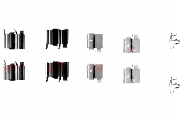 фото №2, Набор монтажный тормозных колодок перед mazda 3 323 f vi 323 s vi rx-8