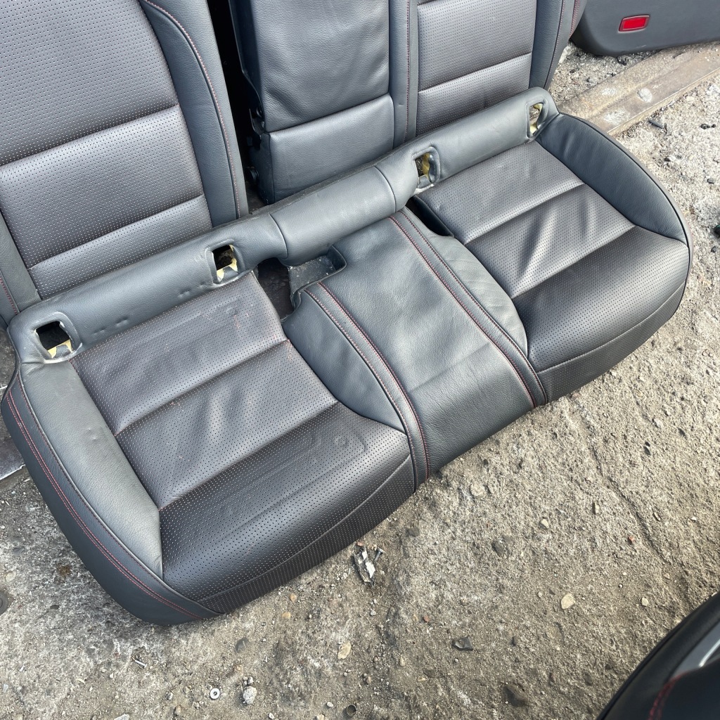 фото №8, Mercedes cla w117 amg сидіння шкіра прострочена заднє сидіння обшивки czerwona nić