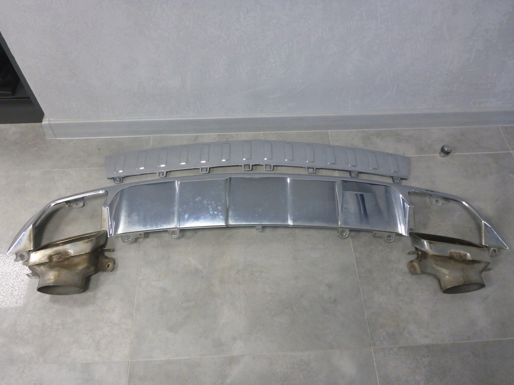 фото №1, Mercedes glk 204 набор хромированные детали бампер задняя