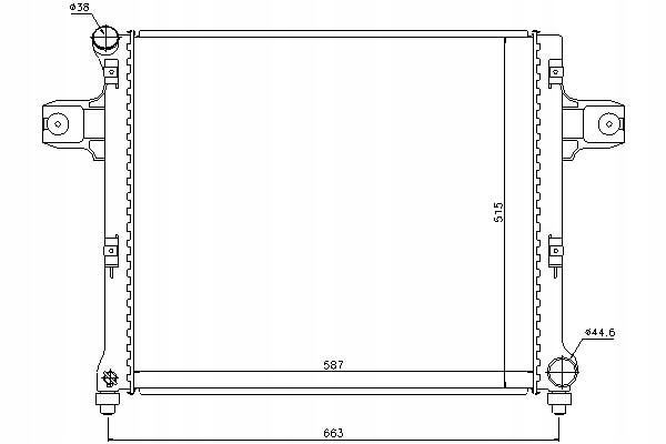 фото №1, Nissens радиатор двигателя jeep commander, grand ch