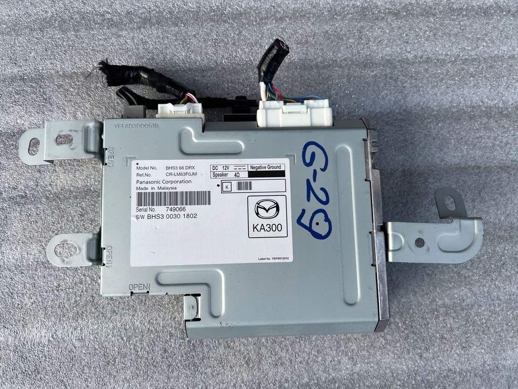 фото №1, Mazda 3 bm модуль усилитель тюнер радио rok 2015 bhs366drx