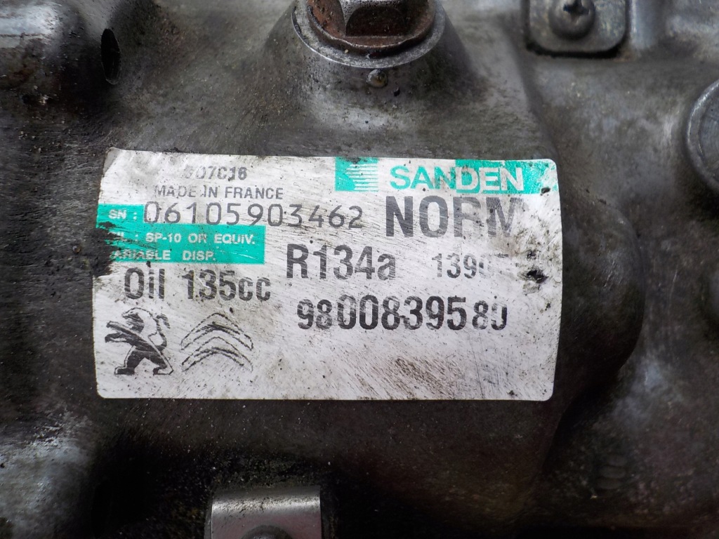Peugeot 308 14r 1.6 e-hdi 9hd компресор кондиціонера 9800839580 Київ