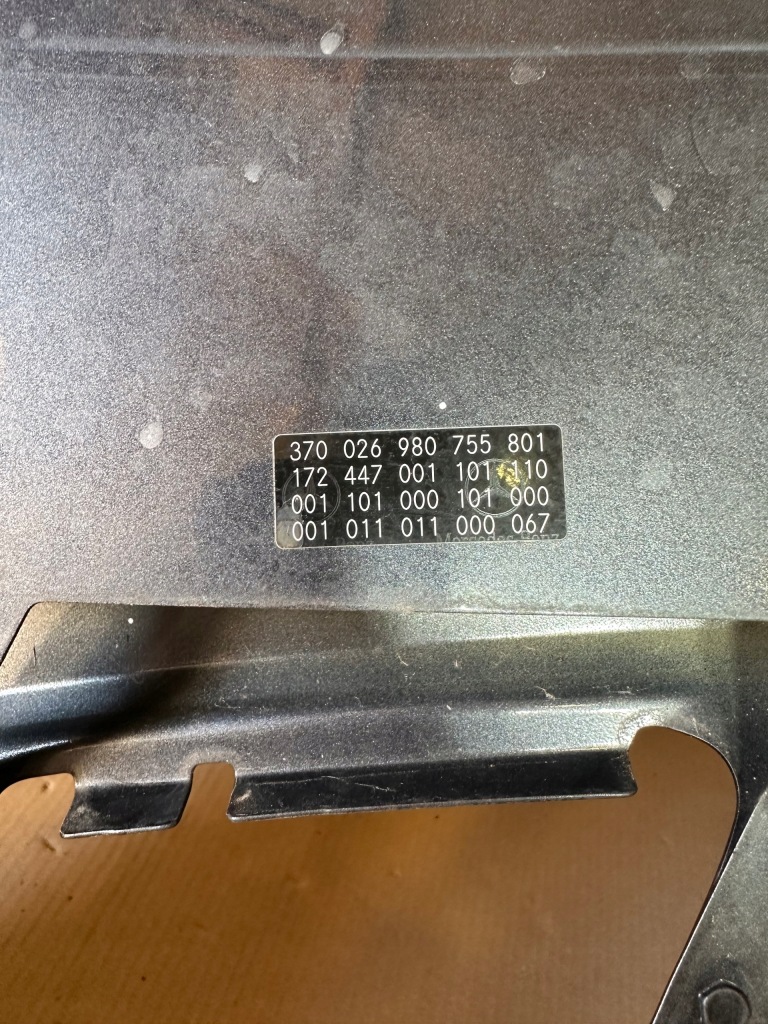 Mercedes slk slc w172 172 капот крышка двигателя с Разборки