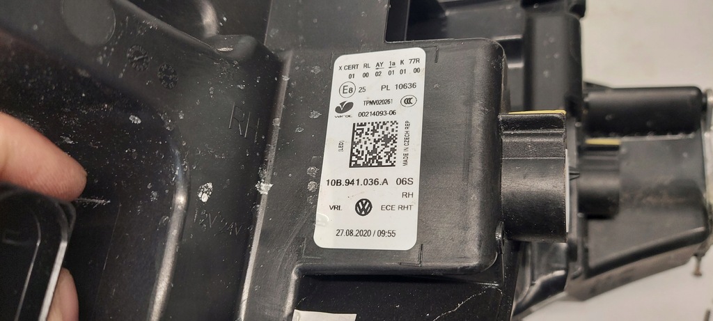 фото №13, Vw id.3 id3 лампа правая full led europa 10b941036a