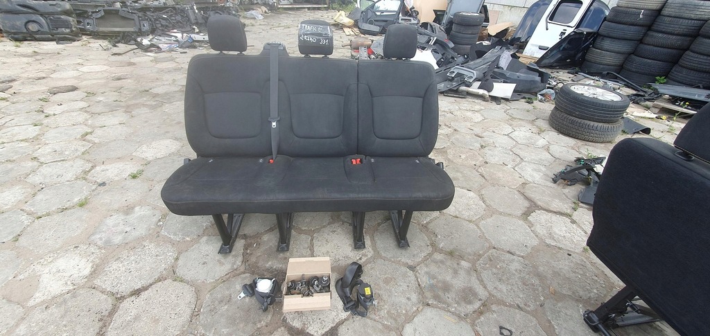 фото №1, Лавка сиденья ремни болты ii ряд renault trafic iii