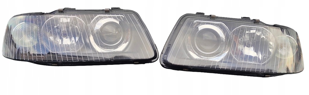 фото №12, Фари hella audi a3 8l lift h1 + h7 чорні kpl eu