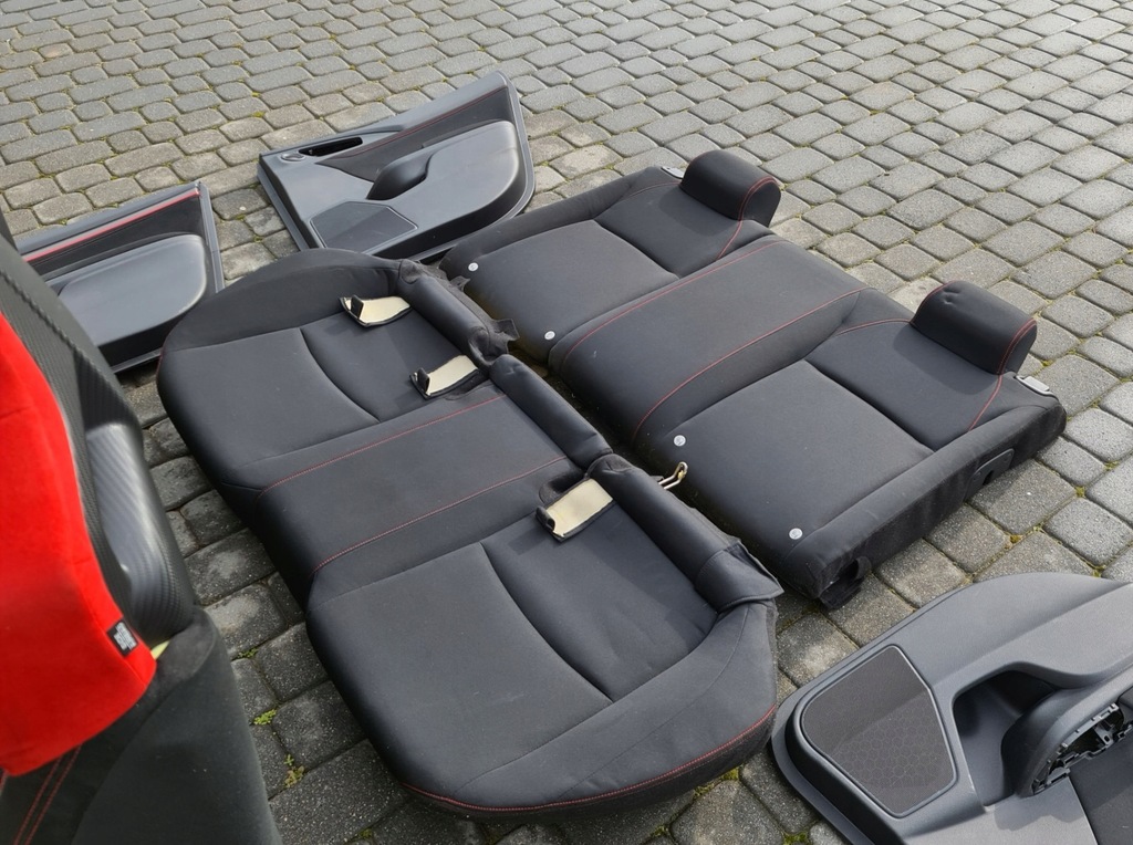 фото №15, Сиденья карбон заднее сиденье задняя обшивки середина салон honda civic x fk8 type r 22r