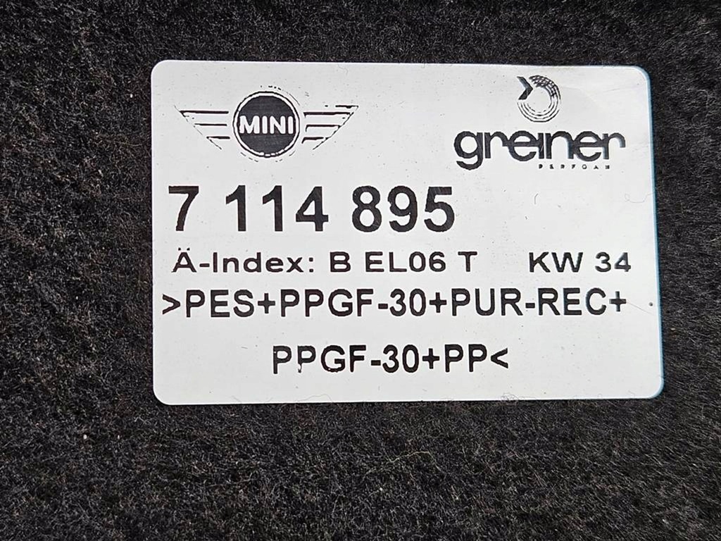 фото №7, Полка задняя багажника mini cooper r52 cabrio