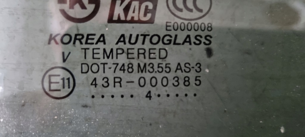 фото №7, Стекло дверь правый задняя do hyundai terracan