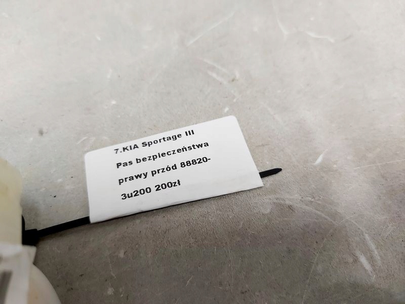 фото №7, Kia sportage 3 iii pas безопасности правый перед передний 88820-3u200