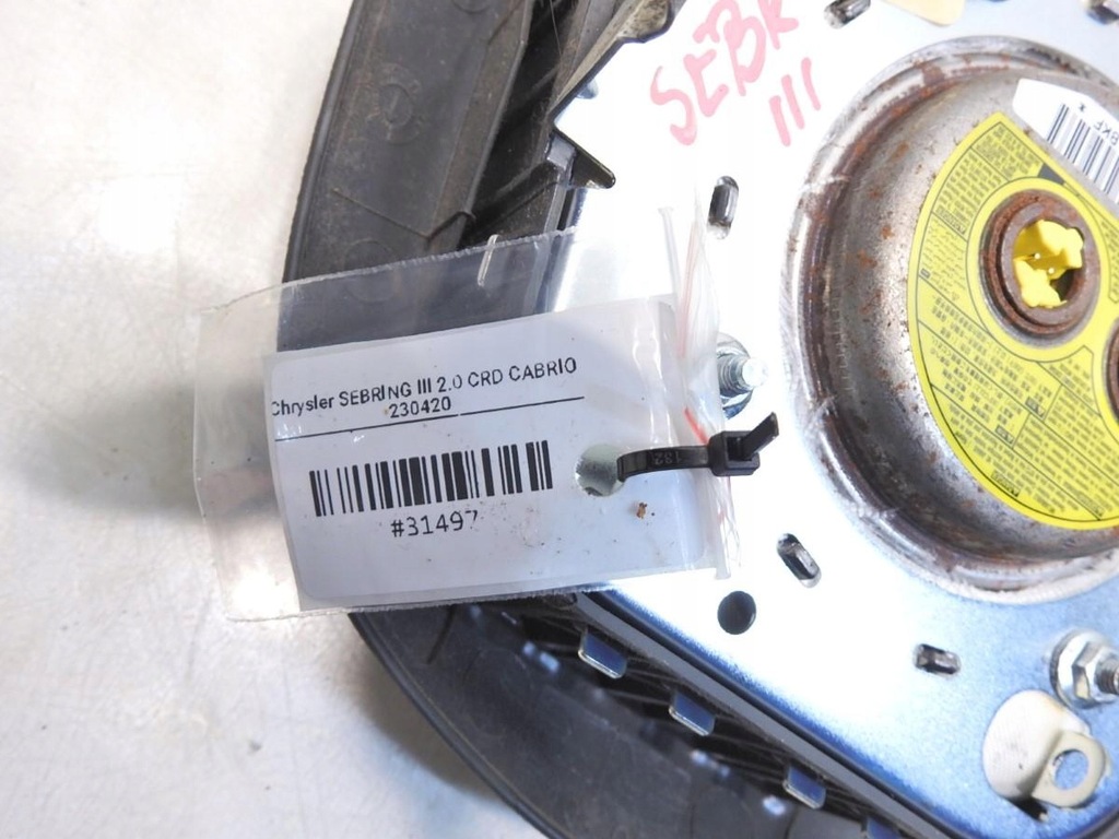 фото №5, Подушка подушка безопасности водителя chrysler sebring iii