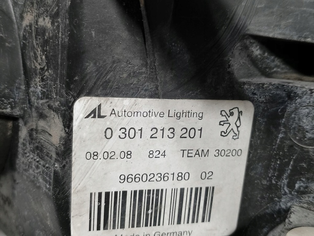 фото №9, Лампа левая перед peugeot 407 0301213201