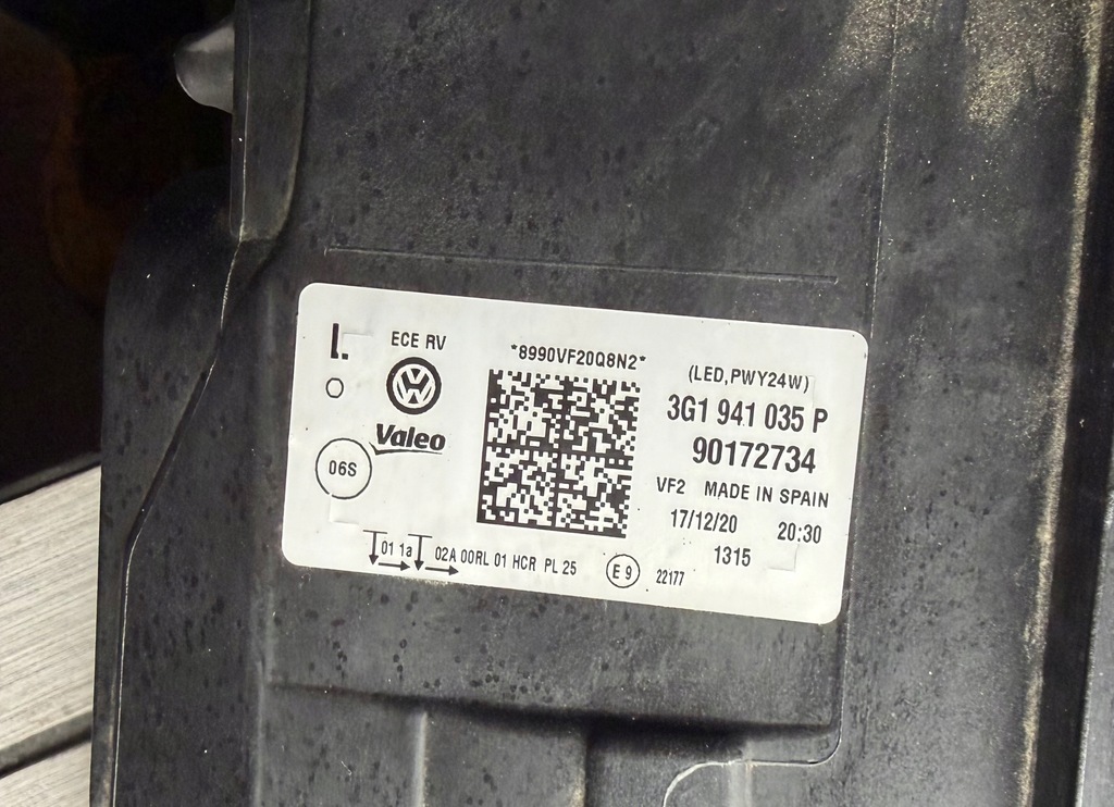 фото №9, Vw passat b8 lift 3g1 2019- лампа ліва full led oryg