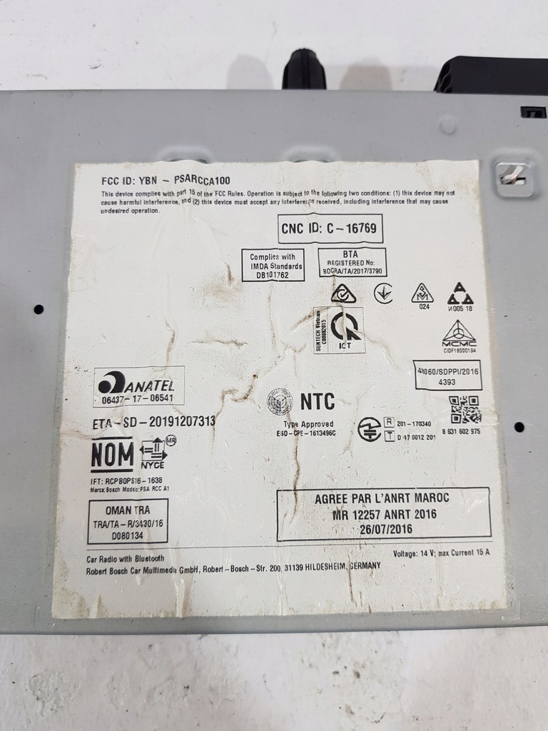 фото №9, Радіо навігація модуль 9833499580 opel combo e berlingo iv 21r eu