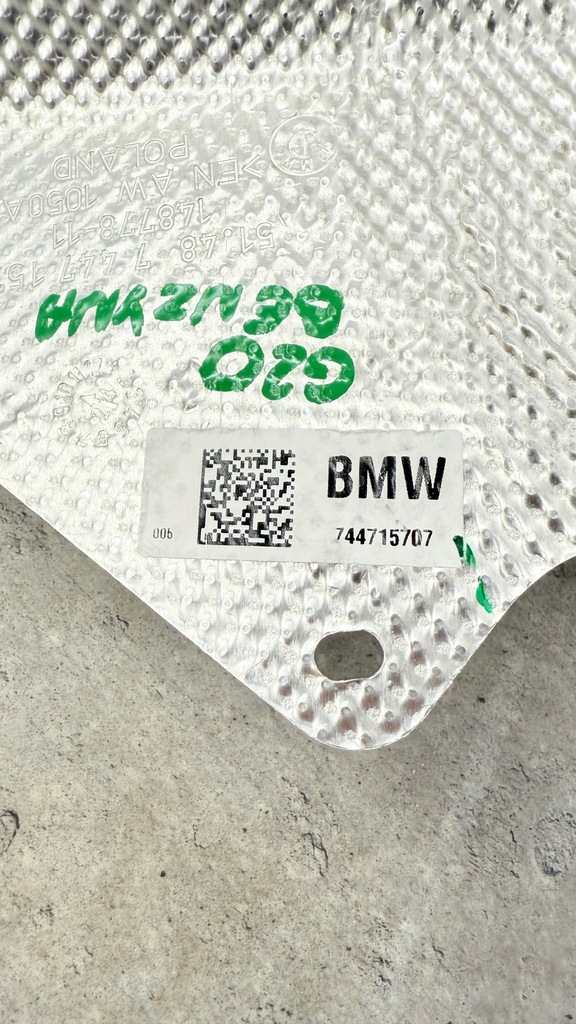фото №7, Bmw g20 g21 захист ізоляція теплова глушника бензин 7447157