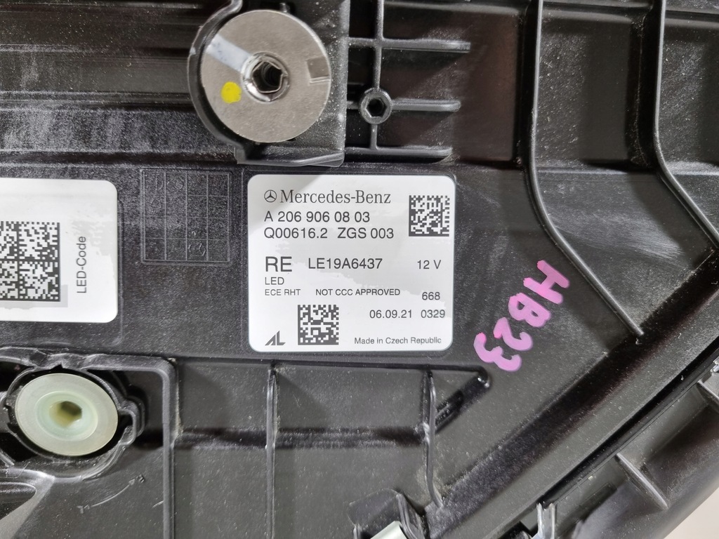 фото №13, Mercedes c-klasa w206 full led лампа права перед