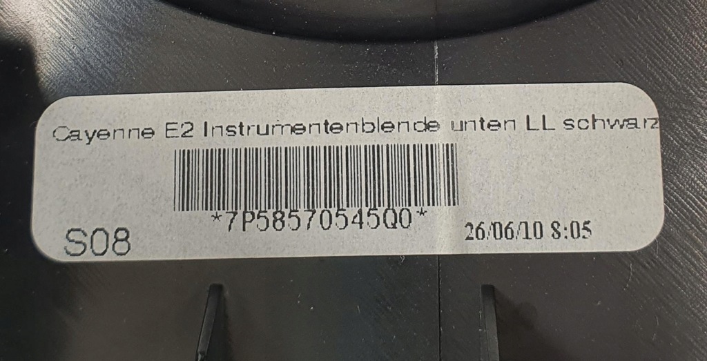 фото №7, Корпус панелі kozdzielczej porsche cayenne ii 7p5 7p5953515