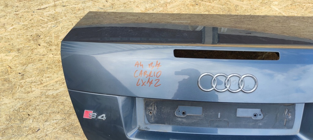 фото №16, Кришка багажника задня задня audi a4 b7 cabrio lx7z