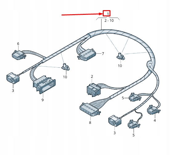 фото №1, Skoda rapid nh heater керування проводка harness 6r2971566k