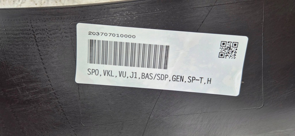 фото №13, Porsche taycan 9j1 19-23 спойлер dół бампера перед новый org