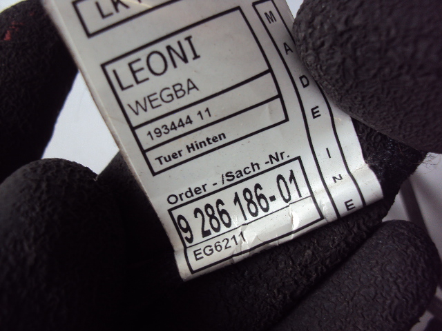 фото №3, Електропроводка джгут двері bmw оригінальний номер 9286186