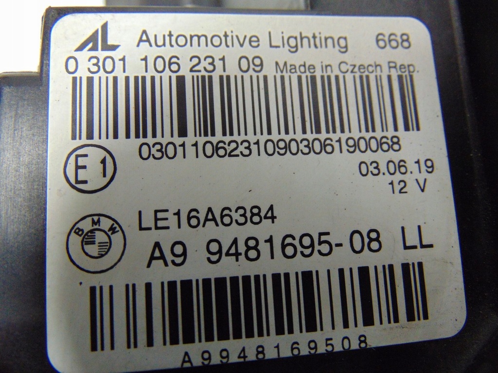 фото №15, Лампа левая перед bmw 3 g20 g21 9481695 europa